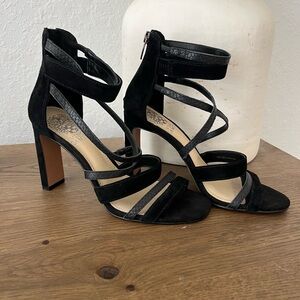 Size 6 Vince Camino velvet strap heels